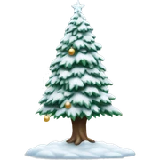 Snowy Christmas tree  sticker