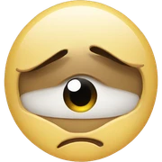 emoji with tired eyes  sticker