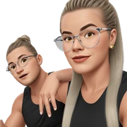 twins with stylish flair sticker
