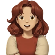 retro girl with a smile sticker