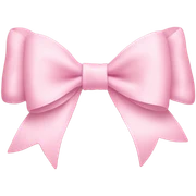 light pink bow on light pink bow sticker