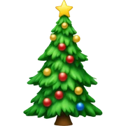 christmas tree sticker