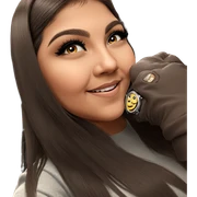 smiling girl with wristwatch sticker