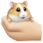 hamster handshake sticker
