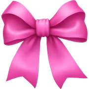 Pink bow sticker