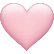 light pink heart sticker