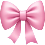 Baby pink bow sticker