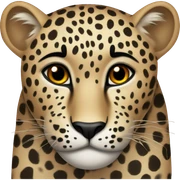 Leopard with dark spots sticker
