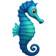 seahorse sticker