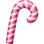 Pink candy cane sticker