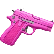 Pink gun sticker