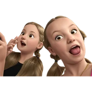 girls taking a fun selfie sticker