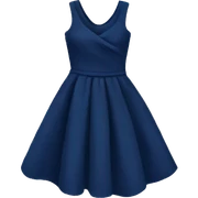 Navy blue dress sticker