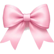 light pink bow on light pink bow sticker