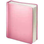 Light pink book  sticker
