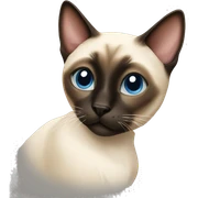 siamese cat sticker