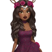 dark-skinned beauty in dress sticker