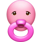 Pink pacifier  sticker