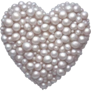 pearl heart sticker