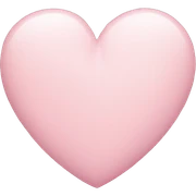 Pastel pink heart sticker