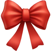 Red bow sticker