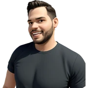 smiling man outdoors in shirt sticker