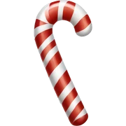 Red and white candy cane sticker