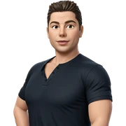 black shirt solo portrait sticker