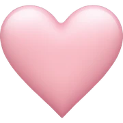 Light pink heart  sticker