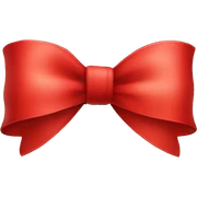 Red Christmas Bow sticker