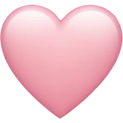 light pink heart sticker