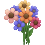 flower bunch sticker