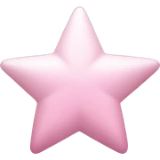 pale pink star sparkle sticker