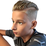 realistic portrait of a boy sticker