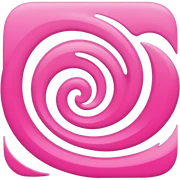 Pink ocean sticker