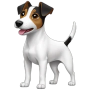 jack russel terrier dark sticker