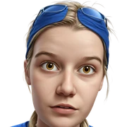 realistic portrait of girl sticker
