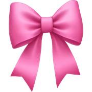 pink bow sticker