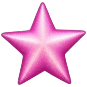 pink star sparkle sticker