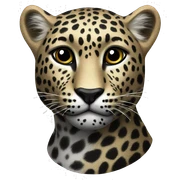 Leopard noir  sticker