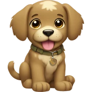 Khaki color cute paws sticker