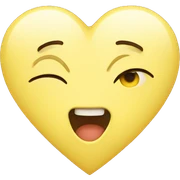 Pastel yellow heart  sticker