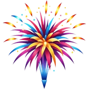 Fireworks sticker