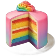 rainbow cake sticker