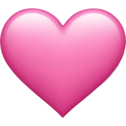 Pink heart sticker