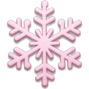 pastel pink snowflake  sticker
