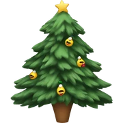 Goose in a Christmas tree suit sticker