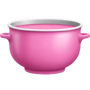 pink soup bowl sticker