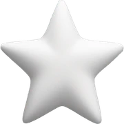 white star no face sticker
