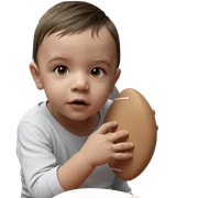 boy with bandaid gazing ahead sticker